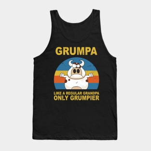 Grumpa Like A Regular Grandpa Only Grumpier Tank Top